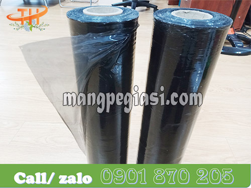 Cuộn màng pe đen khổ 50cm trọng lượng 3kg * lõi 200g
