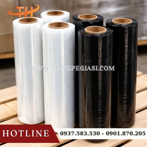 Màng PE dùng bọc hàng quấn pallet Màng PE dùng bọc hàng quấn pallet