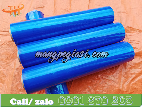 Cuộn màng pe xanh dương khổ 50cm * 3,2kg * lõi 300gr