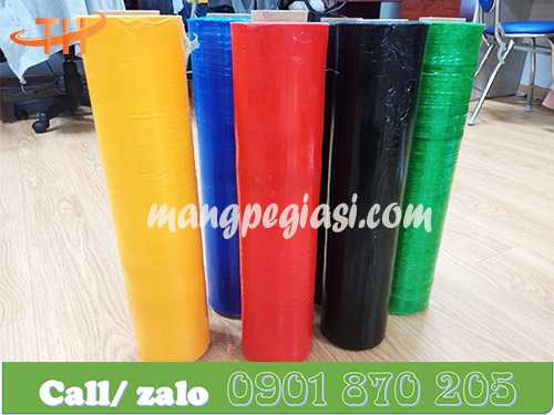 Cuộn màng PE quấn hàng màu khổ 50cm