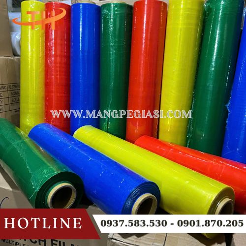 Màng PE màu bọc hàng nổi bật Màng PE màu bọc hàng nổi bật