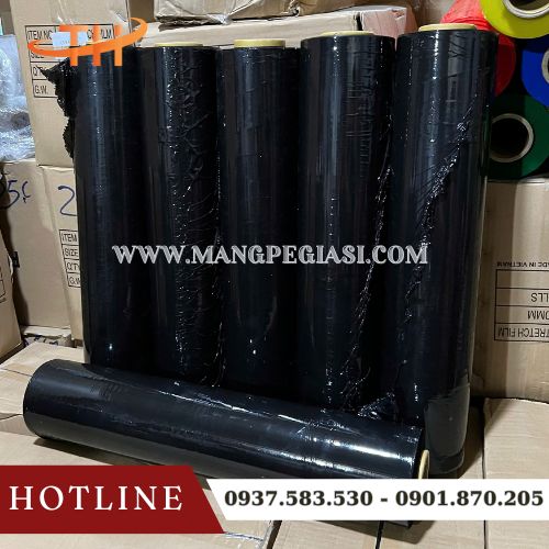 Màng PE màu đen 50cm giá sỉ Màng PE màu đen 50cm giá sỉ