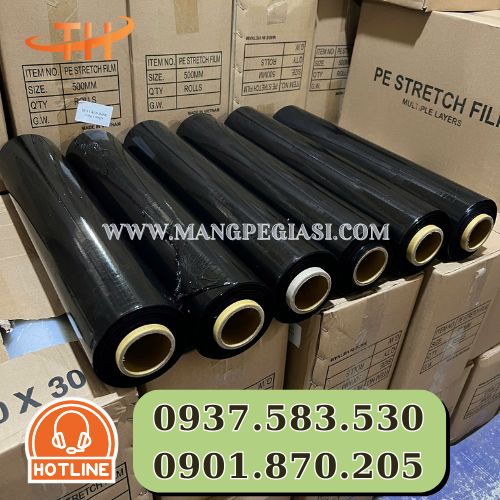 Màng PE màu đen bảo mật hàng hoá Màng PE màu đen bảo mật hàng hoá