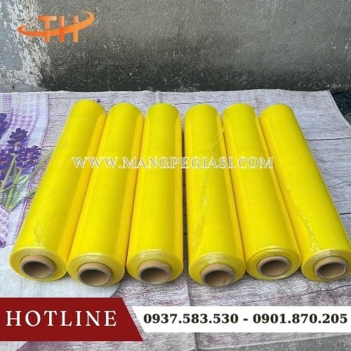 Màng PE màu vàng quấn hàng siêu bền Màng PE màu vàng quấn hàng siêu bền