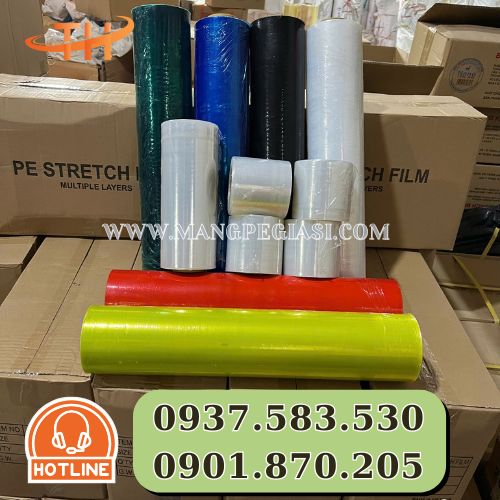 Màng PE quấn hàng 10cm, 25cm, 50cm Màng PE quấn hàng 10cm, 25cm, 50cm