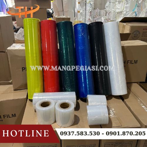 Màng PE quấn hàng bọc pallet chắc chắn Màng PE quấn hàng bọc pallet chắc chắn
