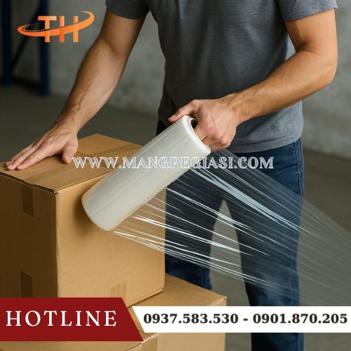 Màng PE quấn hàng hoá chống va đập Màng PE quấn hàng hoá chống va đập
