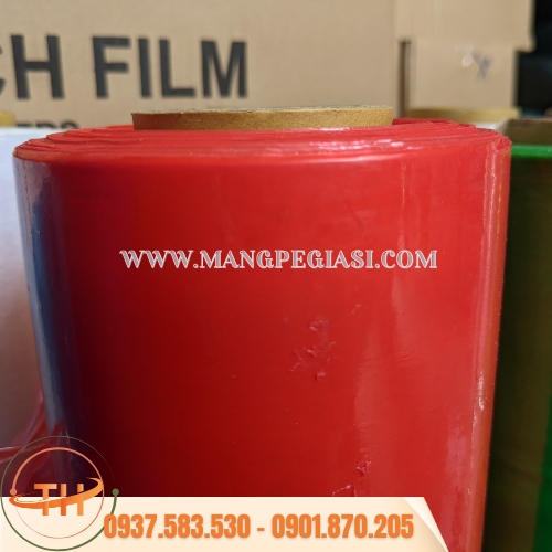 Màng PE quấn hàng màu đỏ Màng PE quấn hàng màu đỏ