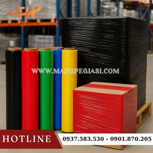 Màng PE quấn hàng nhiều màu đa năng Màng PE quấn hàng nhiều màu đa năng