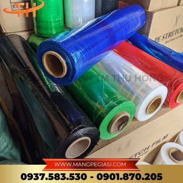 Màng PE quấn hàng nhiều màu Màng PE quấn hàng nhiều màu
