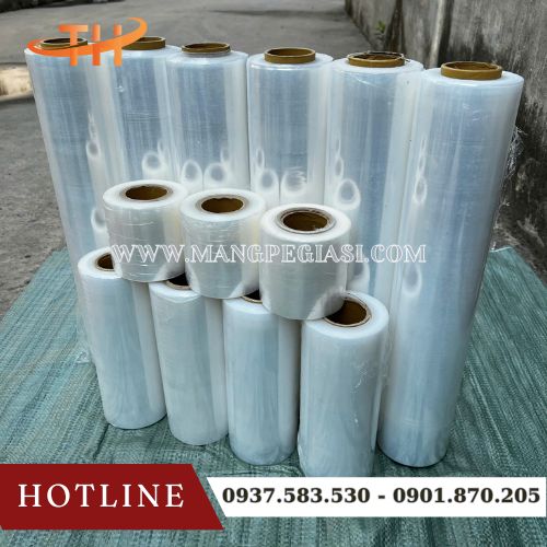 Màng PE quấn hàng trong suốt siêu dính Màng PE quấn hàng trong suốt siêu dính