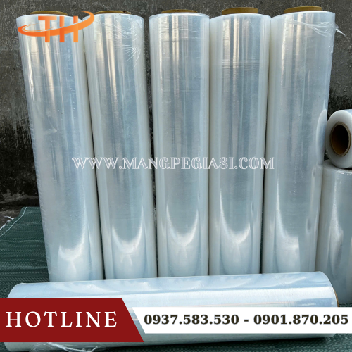 Màng PE quấn pallet 50cm trong suốt Màng PE quấn pallet 50cm trong suốt