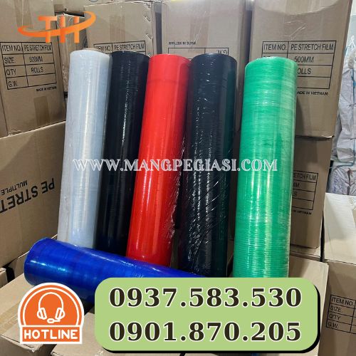 Màng PE quấn pallet chất lượng đủ màu Màng PE quấn pallet chất lượng đủ màu