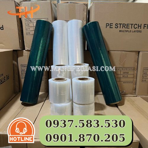 Màng PE quấn pallet cố định hàng hoá Màng PE quấn pallet cố định hàng hoá