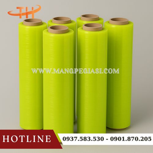 Màng PE quấn pallet màu vàng Màng PE quấn pallet màu vàng