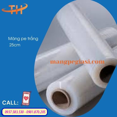 pe trắng 25cm