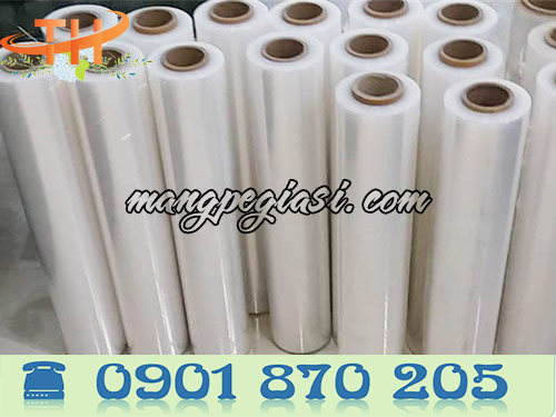 Cuộn màng pe trong khổ 100cm quấn máy