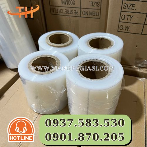 Màng PE trong suốt khổ 10cm quấn tay Màng PE trong suốt khổ 10cm quấn tay