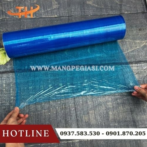 Màng PE xanh co giãn, đàn hồi tốt, chịu lực cao Màng PE xanh co giãn, đàn hồi tốt, chịu lực cao