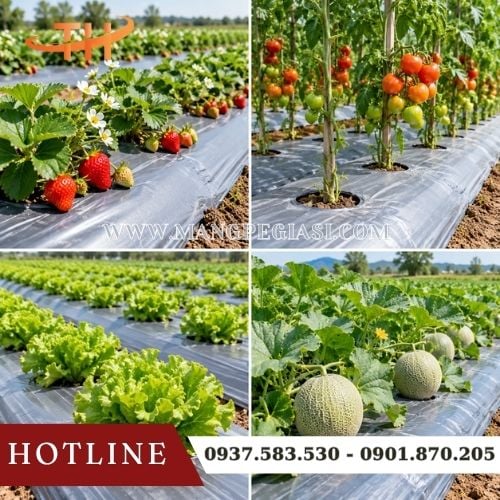 Một số ứng dụng của màng phủ nông nghiệp Một số ứng dụng của màng phủ nông nghiệp