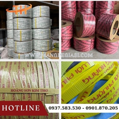 Một số dây đai PP in logo mà Thu Hồng phân phối Một số dây đai PP in logo mà Thu Hồng phân phối