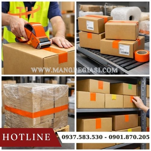 Một số công dụng của băng keo OPP màu cam Một số công dụng của băng keo OPP màu cam