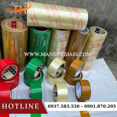 Một số loại băng keo dán thùng phổ biến Một số loại băng keo dán thùng phổ biến