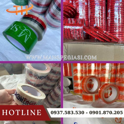 Một số loại băng keo in logo mà Thu Hồng đã phân phối Một số loại băng keo in logo mà Thu Hồng đã phân phối
