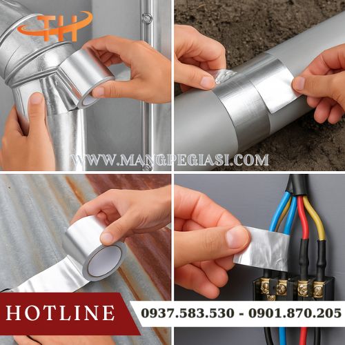 Một số ứng dụng của băng keo nhôm Một số ứng dụng của băng keo nhôm