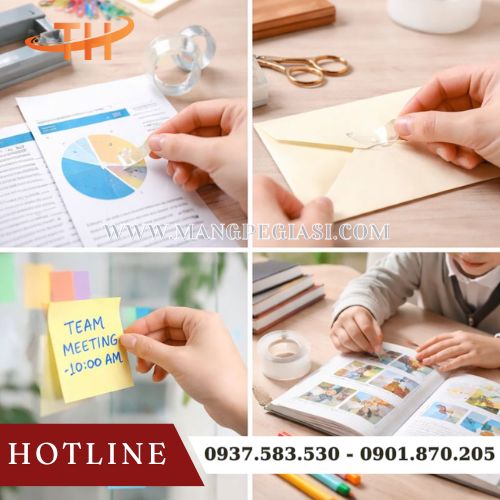 Một số ứng dụng của băng keo văn phòng phẩm Một số ứng dụng của băng keo văn phòng phẩm