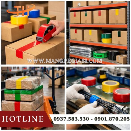 Một số ứng dụng phổ biến của băng keo OPP màu Một số ứng dụng phổ biến của băng keo OPP màu