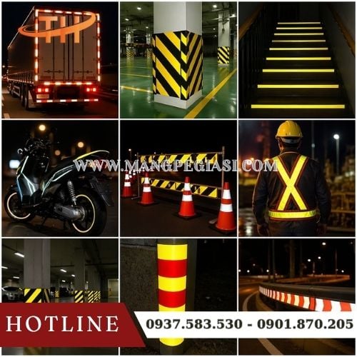 Một số ứng dụng phổ biến của băng keo phản quang Một số ứng dụng phổ biến của băng keo phản quang