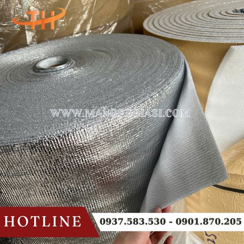 Mút xốp 2 mặt tráng bạc phản xạ nhiệt, cách âm Mút xốp 2 mặt tráng bạc phản xạ nhiệt, cách âm