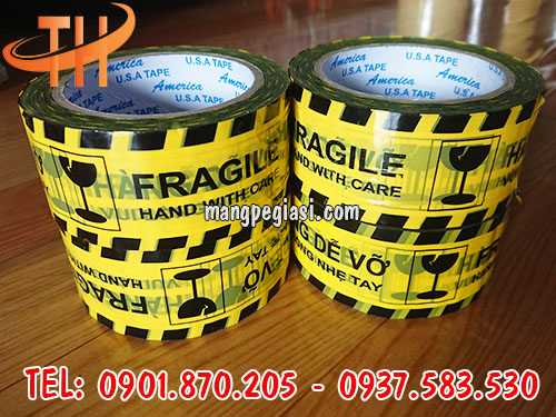 Băng keo hàng dễ vỡ giúp đóng gói những hàng hóa dễ vỡ