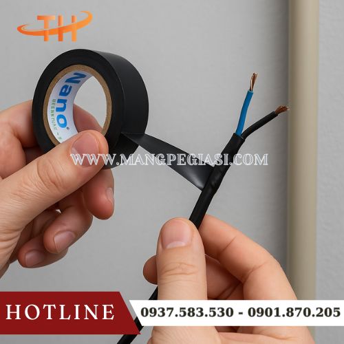 Quấn bảo vệ dây điện chống tình trạng rò rỉ điện Quấn bảo vệ dây điện chống tình trạng rò rỉ điện