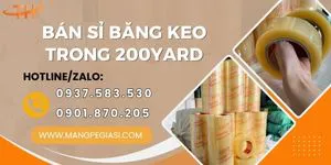 Bán sỉ băng keo trong 200yard giá rẻ tại TPHCM