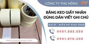 Băng keo giấy nhăn dùng dán, viết ghi chú giá sỉ