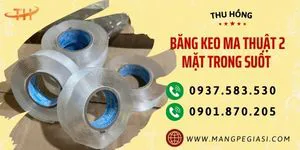 Sỉ băng keo ma thuật 2 mặt trong suốt giá rẻ siêu dính