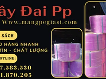 Dây đai PP màu tím giá bán cực ưu đãi