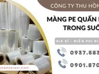 Màng PE quấn pallet trong suốt chất lượng cao giá tốt
