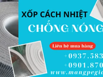 Mút xốp cách nhiệt OPP không keo phổ biến nhất tại Hóc Môn