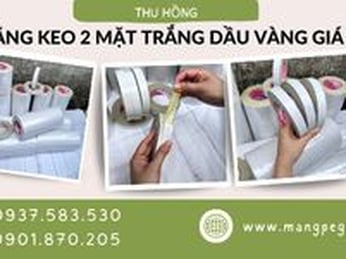 Băng keo 2 mặt dầu vàng 2F siêu dính giá sỉ