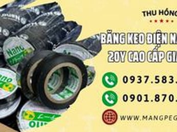 Băng keo điện Nano PVC 20Y cao cấp giá sỉ tốt