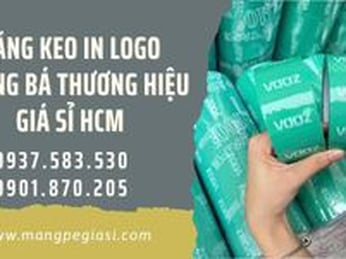 Băng keo in logo quảng bá thương hiệu giá sỉ tại HCM