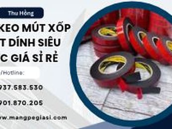Băng keo mút xốp 2 mặt dính siêu chắc giá sỉ rẻ
