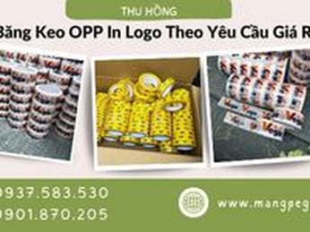 Băng keo OPP in logo theo yêu cầu giá rẻ sát xưởng