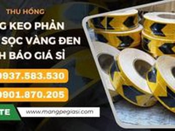 Băng Keo Phản Quang Sọc Vàng Đen Cảnh Báo Giá Sỉ Rẻ