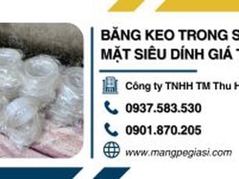 Băng keo trong suốt 2 mặt đa năng dán siêu dính giá tốt
