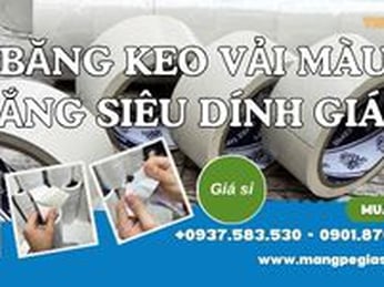 Băng Keo Vải Màu Trắng Siêu Dính Chất Lượng Giá Rẻ