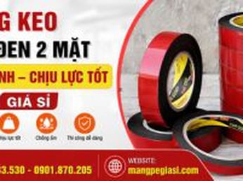 Băng keo xốp đen 2 mặt siêu dính chịu lực tốt giá sỉ
